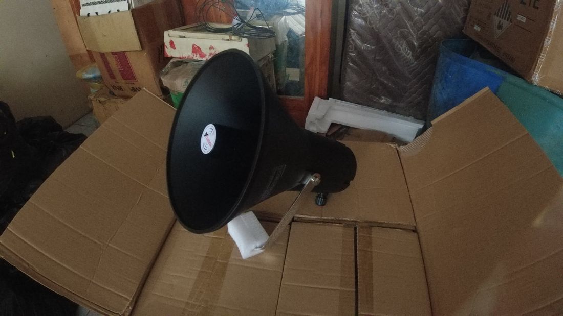 Sirene horn speaker untuk Early Warning System